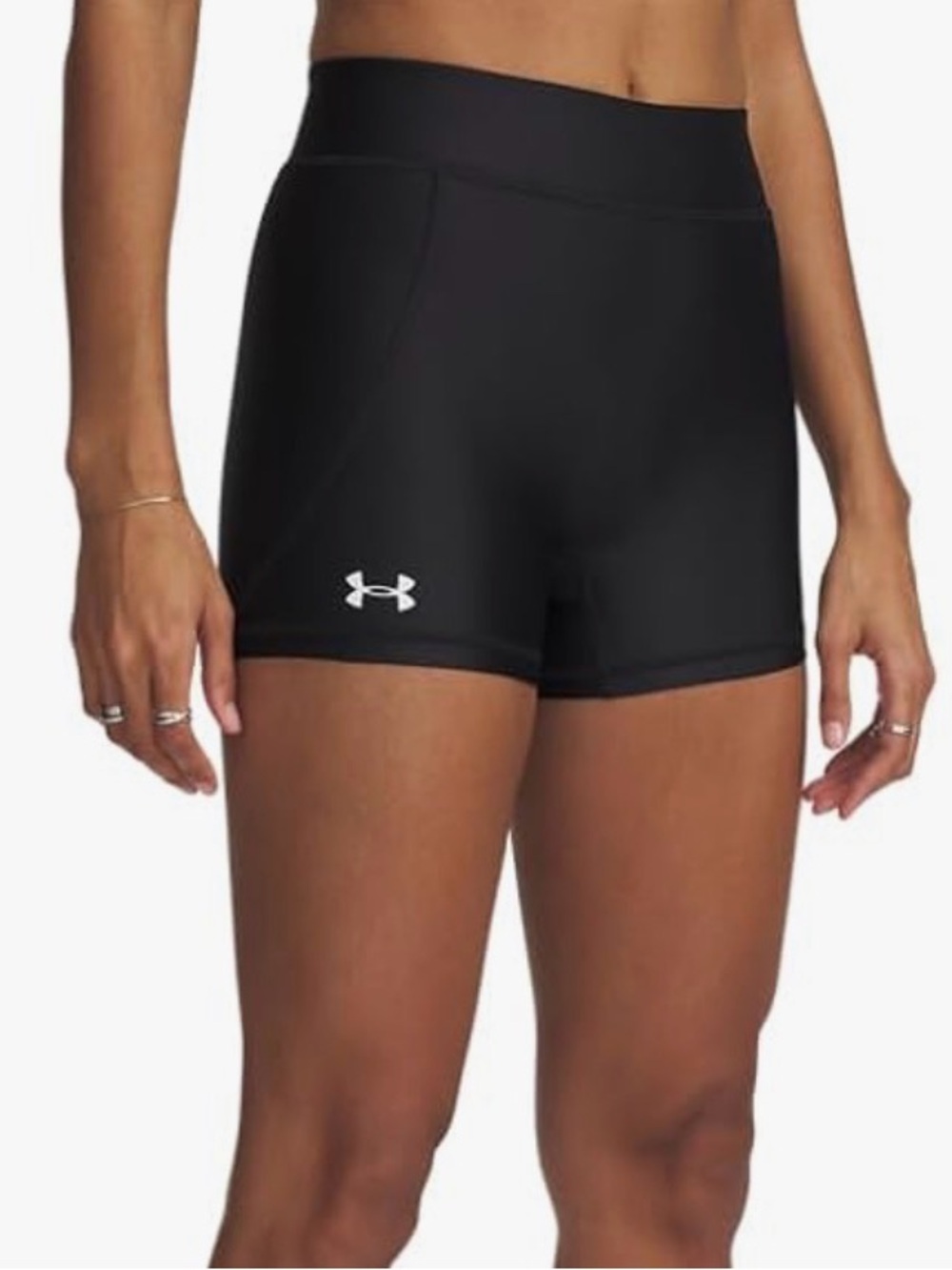 Under Armour Women's Black Performance Stretch Compression Shorts Size Small